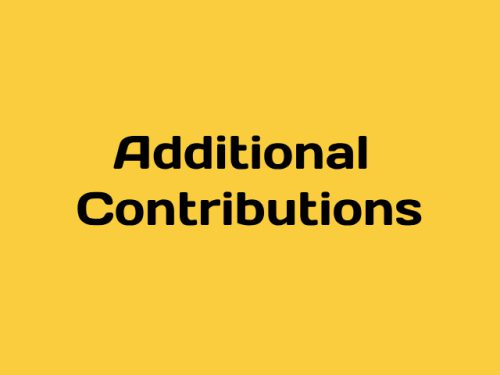Additional Contributions